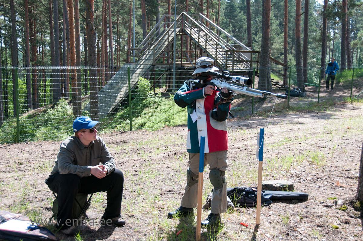 Elmet Orasson, Steyr LG 110 Running Target, Hawke SideWinder 8-32x56